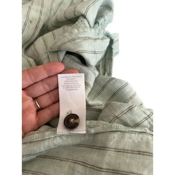 Everlane Picnic Sea foam Green Linen Jumpsuit - Picture 6 of 6